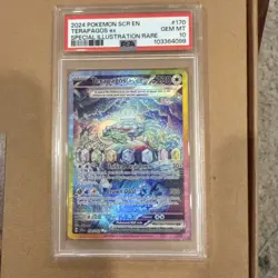 Pokemon TCG Terapagos ex 170/142 Sv07 Stellar Crown EN Holo 2024 PSA 10 - Image 1