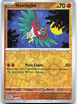 Hawlucha 107/167 Common Twilight Masquerade Pokemon Reverse Holo Near Mint - Image 1