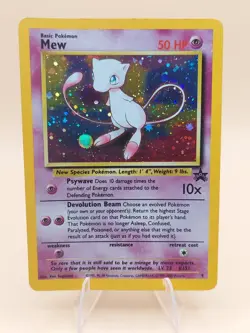 Mew Holo Rare Pokemon Black Star Promo #9 WOTC 1999-2000 - Image 1