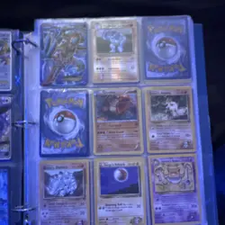 Pokemon TCG 27 Card Binder Page Lot Holo/Foil Gym Heroes & Team Up - Image 3