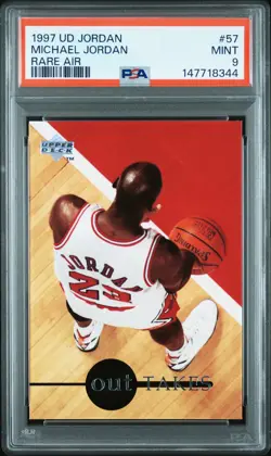 MICHAEL JORDAN 57 UPPER DECK MJ RARE AIR UPPER DECK PSA 9 - Image 1