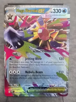 Mega Starmie ex 21/88 Double Rare Perfect Order Pokemon Pack Fresh - Image 1