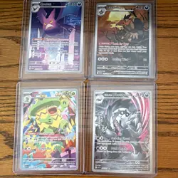 Pokemon Company 4-Card Lot Obsidian Flames Holo Full Art Crobat + More - Image 1