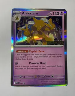 Alakazam Pokemon Mega Evolution Stamped Holo 003 Promo Near Mint NM - Image 1