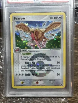 Pokemon EX Fire Red Leaf Green Reverse Holo Fearow PSA 8 Mint - Image 2