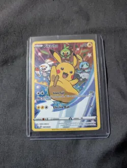 Pikachu SWSH020 Sword & Shield (2020) Black Star Promo Full Art Pokemon TCG Mint - Image 1