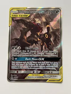 Pokemon Umbreon & Darkrai GX Tag Team Sun and Moon Black Star Promo SM241 LP/NM - Image 1