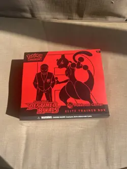 Pokemon Destined Rivals Pokemon Center Elite Trainer Box PC ETB Sealed (Damaged) - Image 1
