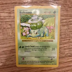 Pokemon Shadowless Bulbasaur 44/102- Base Set-Length Error Misprint✨ - Image 1