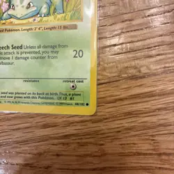 Pokemon Shadowless Bulbasaur 44/102- Base Set-Length Error Misprint✨ - Image 4