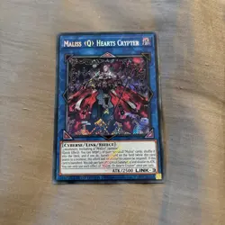 Yugioh Maliss Q Hearts Crypter 25LP-EN016 Emblazoned Secret Rare - Image 1