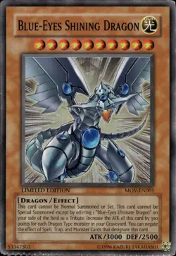 Blue-Eyes Shining Dragon - Super Rare Limited Edition MOV-EN001 - HP - YuGiOh - Image 1