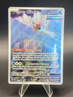 Iron Bundle 066 Black Star Promo Paradox Rift Pokemon Card NM Condition - Image 1