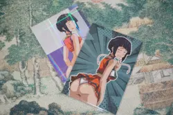 Kyoka Jiro Cheerleader My Hero Academia Sexy Waifu Custom Card & R34 Flip Card - Image 1