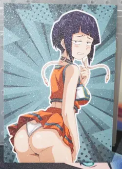 Kyoka Jiro Cheerleader My Hero Academia Sexy Waifu Custom Card & R34 Flip Card - Image 5