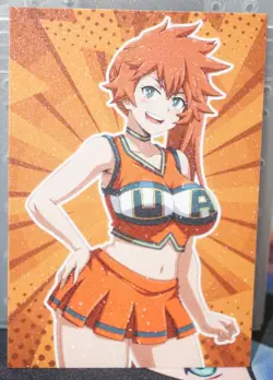 Itsuka Kendo Cheerleader My Hero Academia Sexy Waifu Custom Card & R34 Flip Card - Image 4