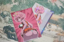 Mina Ashido Cheerleader My Hero Academia Sexy Waifu Custom Card & R34 Flip Card - Image 1