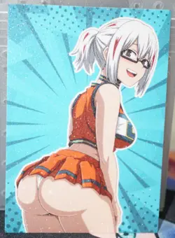 Fuyumi Todoroki Cheerleader My Hero Academia Sexy Waifu Custom Card & R34 Flip - Image 4