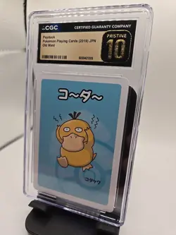 CGC 10 Pristine Psyduck Old Maid Playing Card 2019 Pokemon Japanese - Image 2