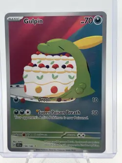 Pokemon TCG Gulpin #154/142 Stellar Crown Illustration NM - Image 1