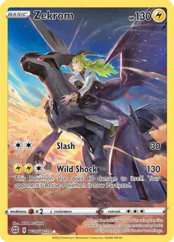 Zekrom TG05/TG30 Swsh09: Brilliant Stars Trainer Gallery Pokemon Card NM - Image 1