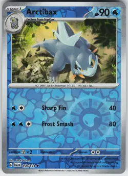 Pokemon Arctibax 059/193 SV02: Paldea Evolved NM Reverse Holo card - Image 1