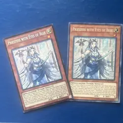 Yu-Gi-Oh! Priestess with Eyes of Blue Lot 2 English LCKC-EN016 - Image 1