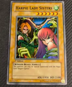 Yugioh Harpie Lady Sisters MRD-009 1st Edition Super Rare LP! - Image 1