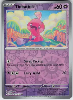 Pokemon Tinkatink 101/193 SV02: Paldea Evolved NM Reverse Holo card - Image 1