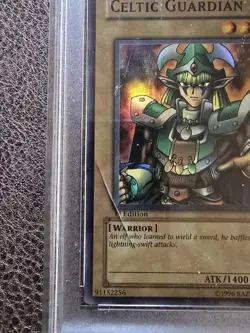 Celtic Guardian Yu-Gi-Oh PSA 4 (MK - Marked) LOB-007 1st Edition - Image 2