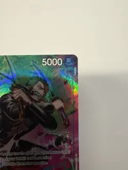Bandai One Piece Roronoa Zoro OP13-037 OP-13 Treasure Rare Holo Alt Art - Image 3