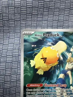 Misty's Psyduck 193/182 Destined Rivals Illustration Rare IR Pokemon Card NM/M - Image 2