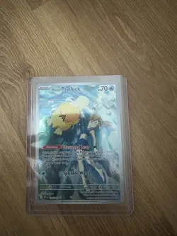 Pokemon Card Misty's Psyduck 193/182 Destined Rivals Set Illustration Rare NM - Image 2
