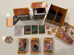 OPENED Disney lorcana Wilds unknown 2 Presell Boxes, 1 Trove Box + 1 Promo - Image 1