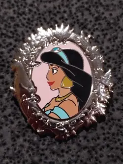 2024 Disney Jasmine Princess Profile Portraits Aladdin Series Trading Pin - Image 1