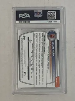 2025 BOWMAN CHROME ELIAN PENA MEGA BOX AUTO PSA 10 GEM MINT - Image 2