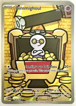 Gimmighoul - 198/182 - Pokemon Paradox Rift Illustration Rare Card NM - Image 1