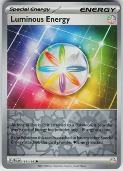 Pokemon Luminous Energy 191/193 SV02: Paldea Evolved NM Reverse Holo card - Image 1