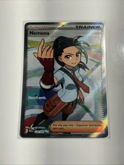 Nemona 229/091 SV: Paldean Fates Holo Trainer Pokemon TCG Card Ultra Rare - Image 1