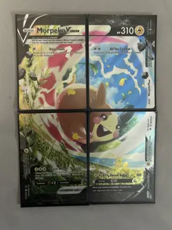 Morpeko V-UNION 4-Card Set Holo English SWSH215,SWSH216,SWSH217,SWSH218 - Image 1