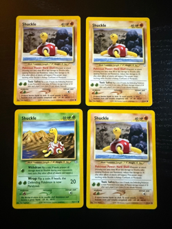 Pokemon Shuckle Card Lot Neo Revelation Neo Genesis WOTC Vintage x4 - Image 1