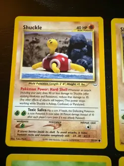 Pokemon Shuckle Card Lot Neo Revelation Neo Genesis WOTC Vintage x4 - Image 5