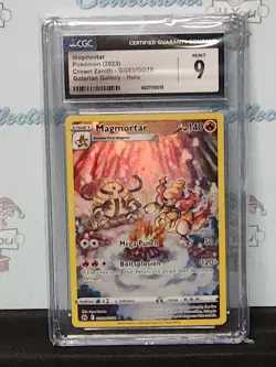 Pokemon 2023 Galarian Gallery Rare Holo Magmortar Cgc Mint 9 Trading Card - Image 5