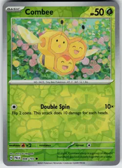 Pokemon Combee 008/193 SV02: Paldea Evolved NM Reverse Holo card - Image 1