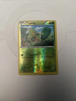 Pokemon TCG XY Primal Clash Treecko Reverse Holo Card 6/160 Common - Image 1