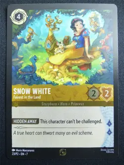 Snow White Fairest in the Land 23/P2 Foil - Lorcana Card #4FF - Image 1