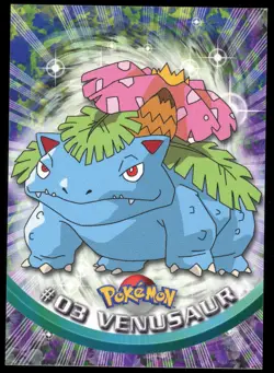 Topps Pokemon Venusaur #03 TV Animation Edition Non Foil Card - Black Logo - NM - Image 1