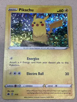 Pokemon Card: DAM/HP Pikachu McDonald’s 2022 Holo - Image 1