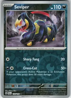 Pokemon Seviper 137/193 SV02: Paldea Evolved NM Reverse Holo card - Image 1