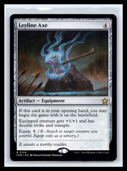 MTG Leyline Axe Foundations #129 Regular Rare Near Mint FDN NM Magic TCG CCG - Image 1